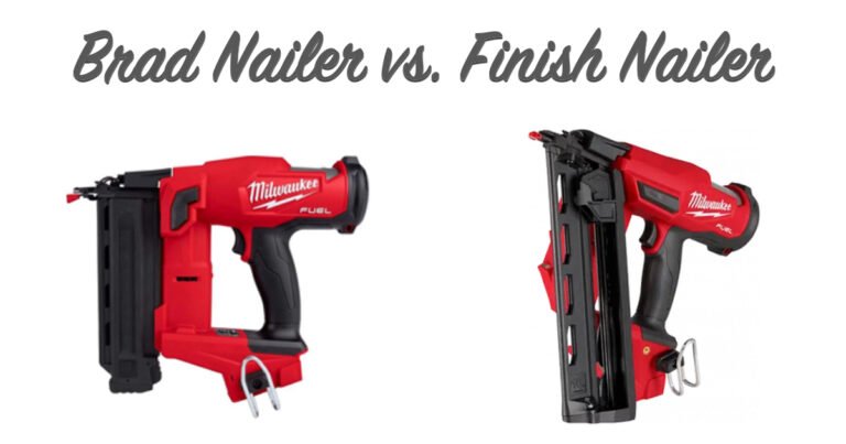 Finish Nailer Vs Brad Nailer